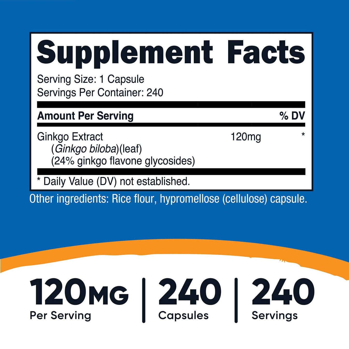 nutricost® 120 mg Ginkgo Biloba Capsules
