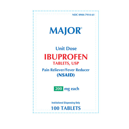 Major Pharmaceuticals 904791461 Ibuprofen Pain Relief