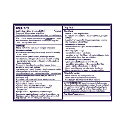 Prilosec OTC® Omeprazole 20 mg Acid Reducer Tablets