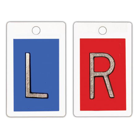Wolf X-Ray 50171 Identifier Markers 1 Inch Blue / Red Left / Right 1 Set