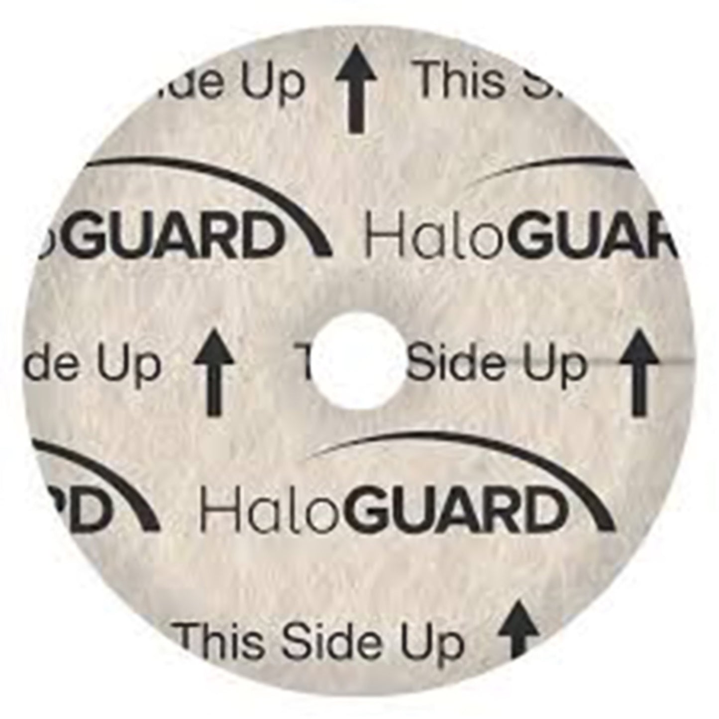 Antimicrobial Protective Disc HaloGUARD™ CHG (Chlorhexidine Gluconate) 1 Inch Disc / 7 mm Hole Diameter Sterile
