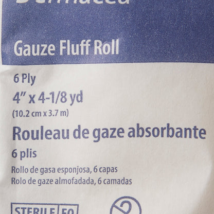 Dermacea™ Sterile Fluff Bandage Roll, 4 Inch x 4-1/8 Yard, 6-Ply