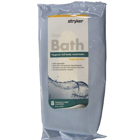 Sage 7989 Products Bath Wipe, 8 per Pack