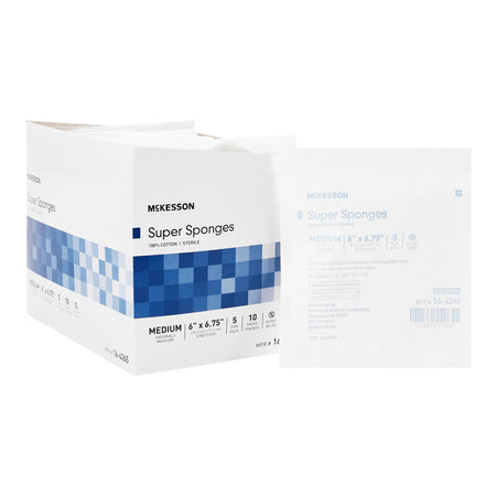 McKesson 16-4265 Sterile Fluff Dressing, 6 x 6-3/4 Inch