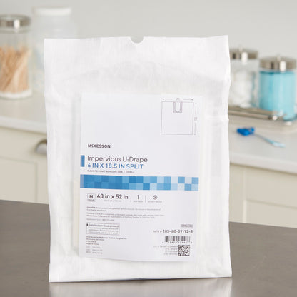 McKesson Sterile Impervious U-Drape, 52 x 48 Inch