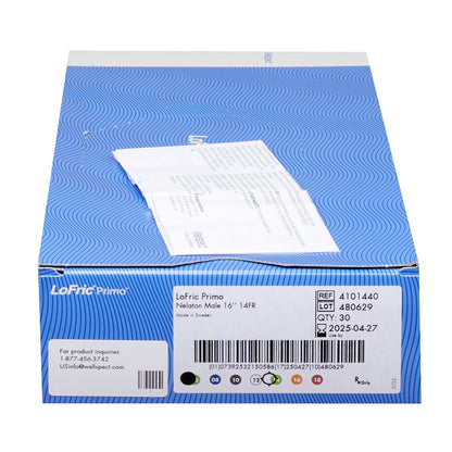 LoFric® Primo™ Urethral Catheter, 14 Fr., Male, Straight
