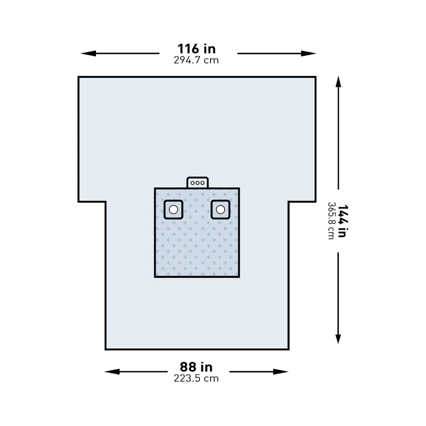 McKesson Sterile Bilateral Limb Drape, 116 x 88 x 144 Inch