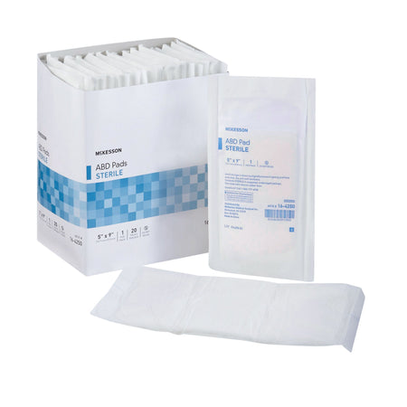 McKesson 16-4250 Sterile Abdominal Pad, 5 x 9 Inch