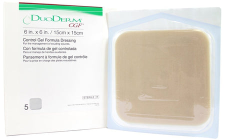 ConvaTec 187973 DuoDerm CGF Border Hydrocolloid Dressing, 4 x 5 Inch Triangle