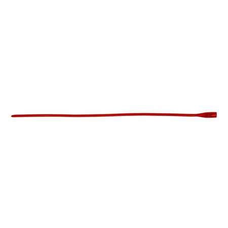 Cardinal 8887660168 Dover Robinson Red Rubber Intermittent Catheter, 16 Fr.
