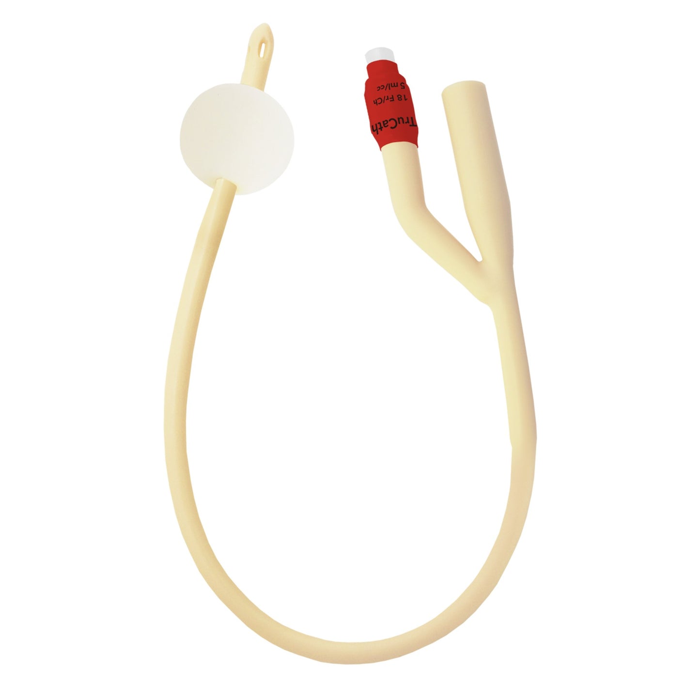 Foley Catheter TruCath® 2-Way Standard Tip 5 mL Balloon 18 Fr. Silicone Elastomer Coated Latex