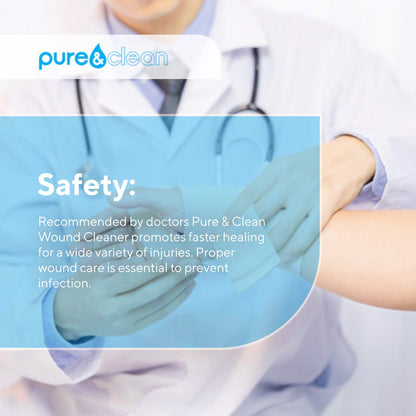 Pure & Clean Wound Cleanser, 8-ounce pump bottle