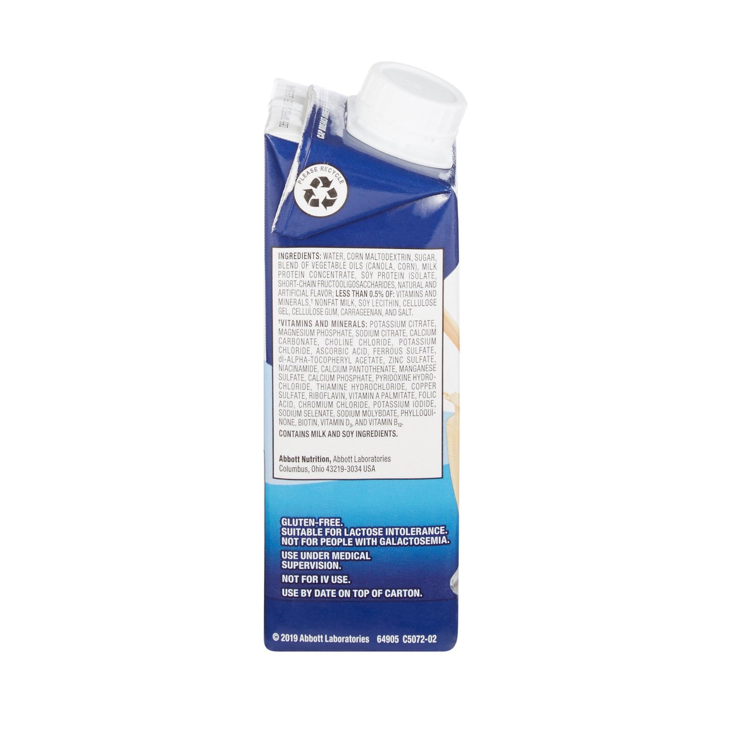 Ensure® Plus Therapeutic Nutrition, Vanilla, 8-ounce carton