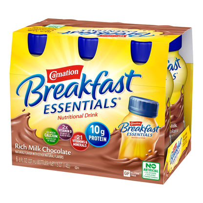 Carnation Breakfast Essentials® Chocolate Nutritional Drink, 8-ounce bottle