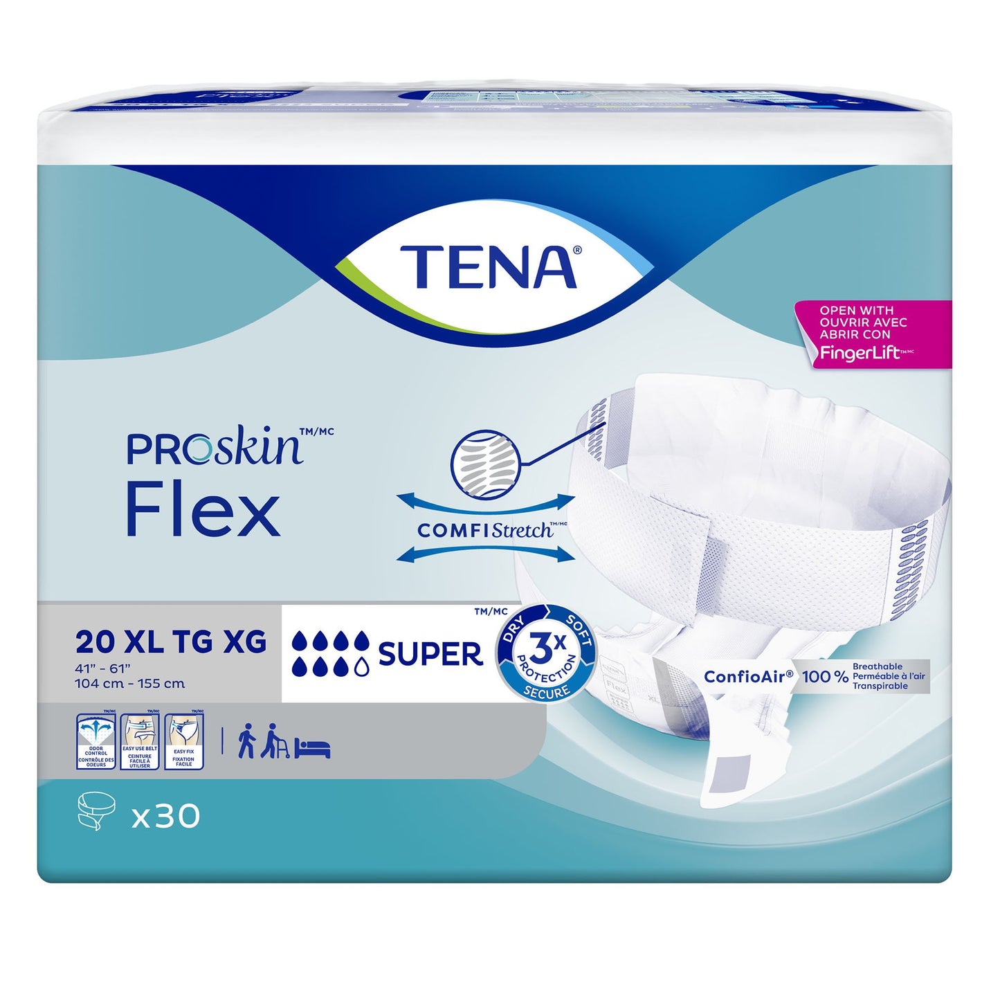Tena® Flex™ Super Belted Incontinence Briefs, Extra Large