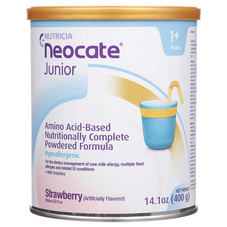 Nutricia North America 133280 Neocate Junior with Prebiotics Amino Acid-Based Powdered Formula, Strawberry