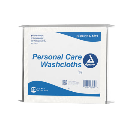 dynarex® Disposable Washcloth, 12 x 13 Inch