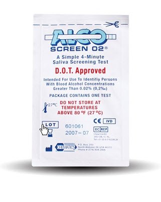 Chematics 56288 Alco-Screen.02 Rapid Test
