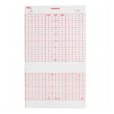 Recording Chart Paper Life Trace® Z-Fold Red Grid