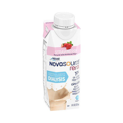 Novasource® Renal Strawberry Formula for Patients on Dialysis, 8-ounce carton