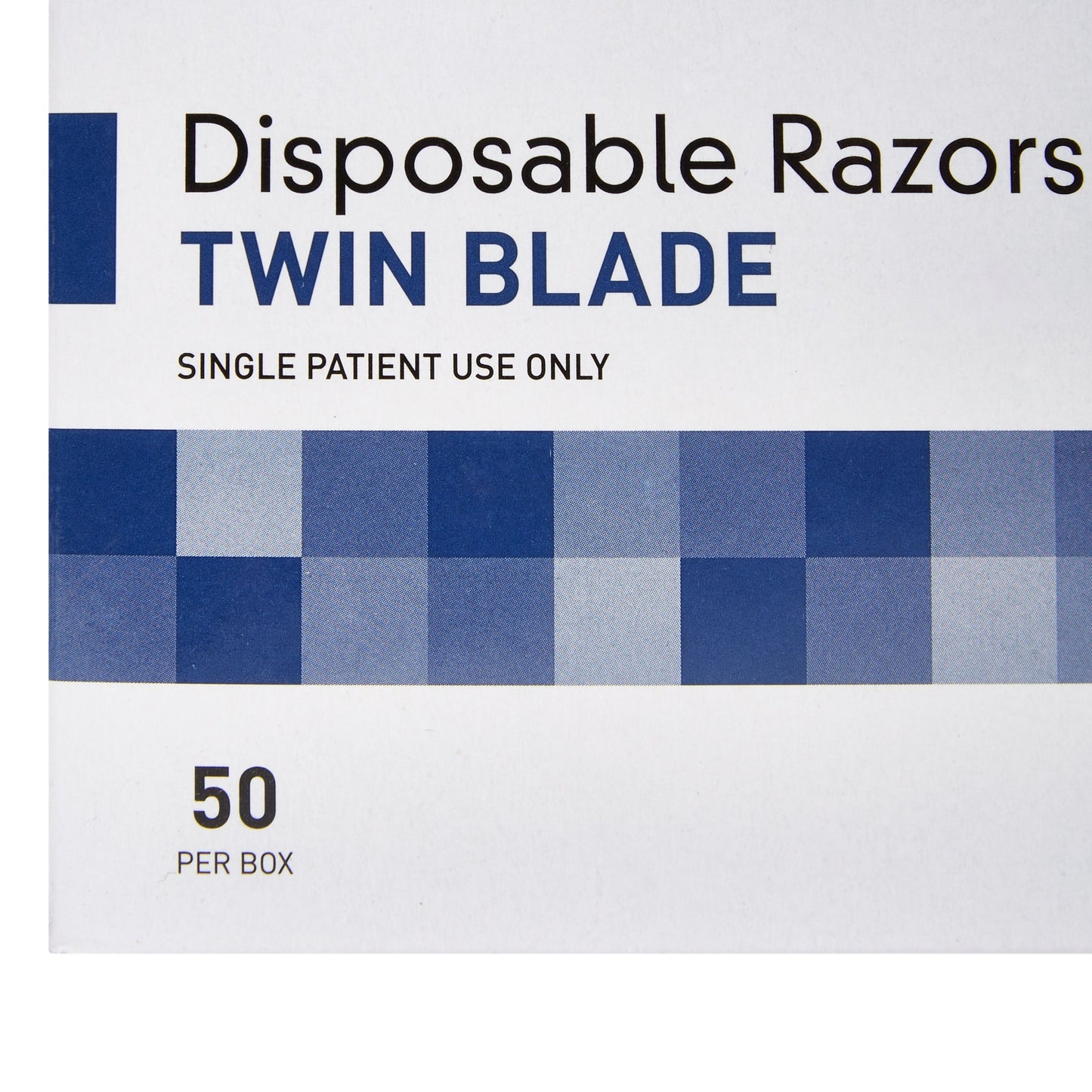 McKesson Twin-Blade Disposable Razor, Blue