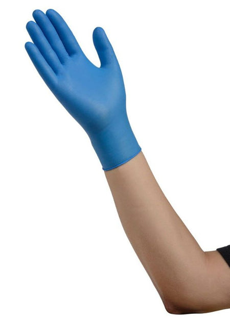 Cardinal 8897NB ESTEEM Nitrile Exam Glove, Medium, Blue