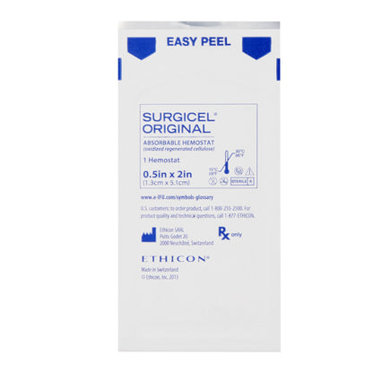Hemostatic Agent Surgicel® 1/2 X 2 Inch Sterile