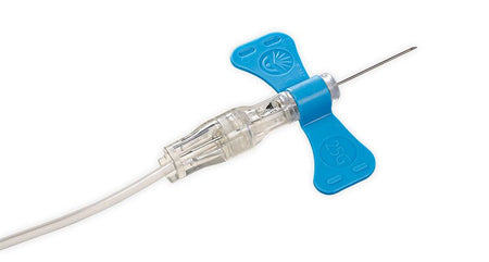 BD Vacutainer UltraTouch safety blood collection set 367364 featuring a 23G needle with light blue wings 12 inch tubing and luer adapter