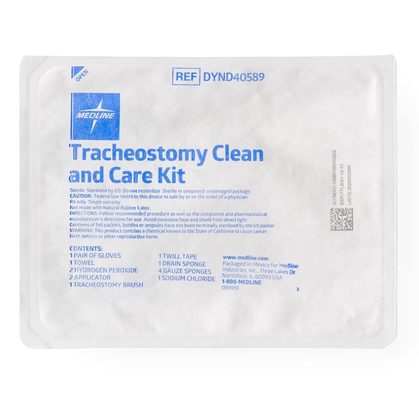 Medline Tracheostomy Care Kit