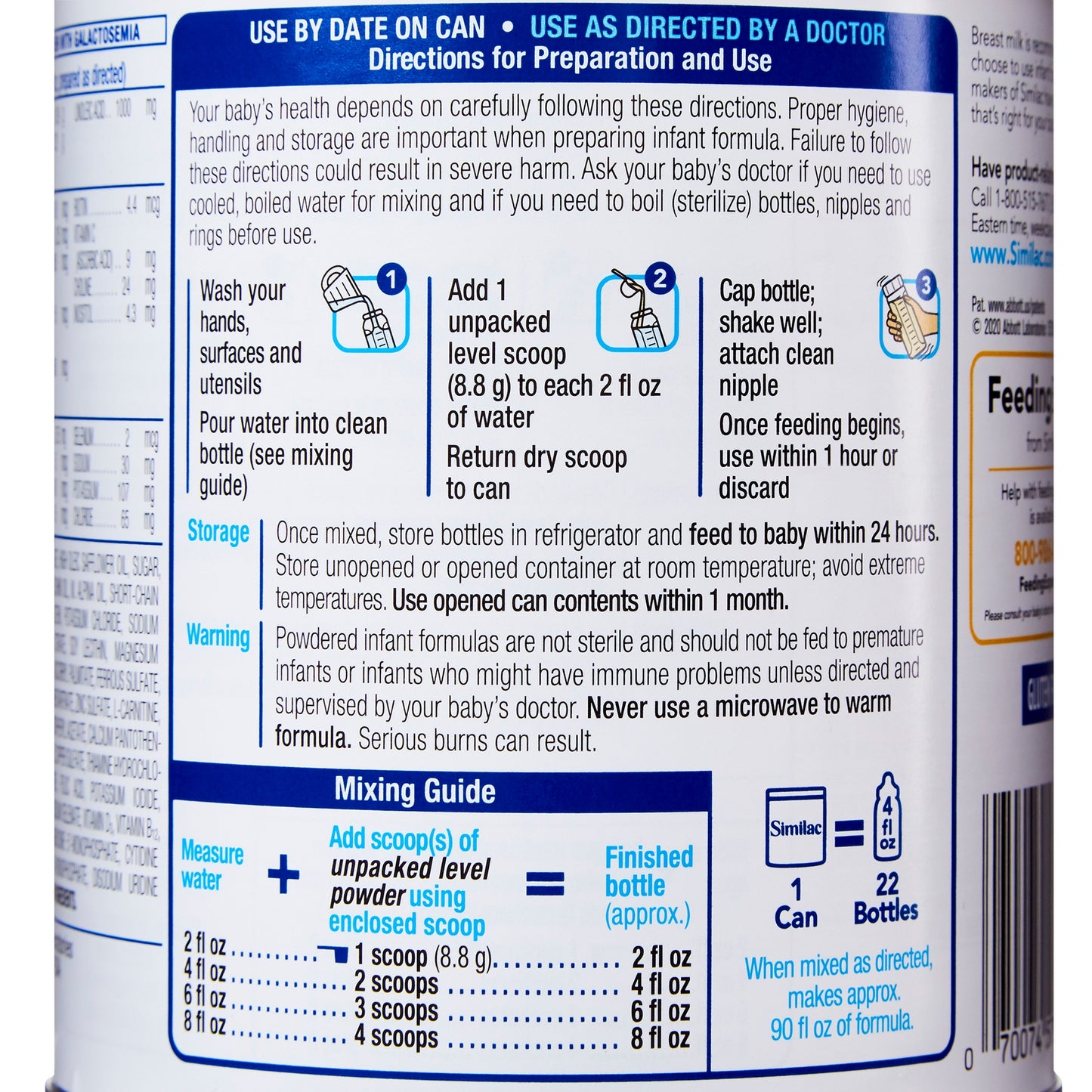 Similac® Sensitive® Powder Infant Formula, 12-ounce can