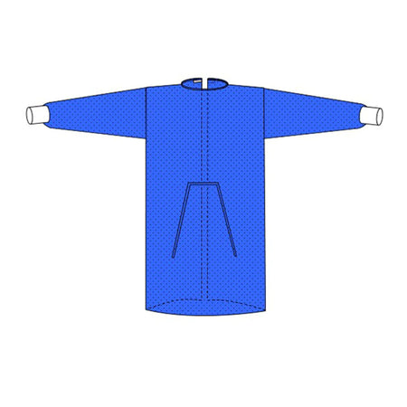 Welmed 9100-215XL Protective Procedure Gown X-Large Blue NonSterile Not Rated Disposable