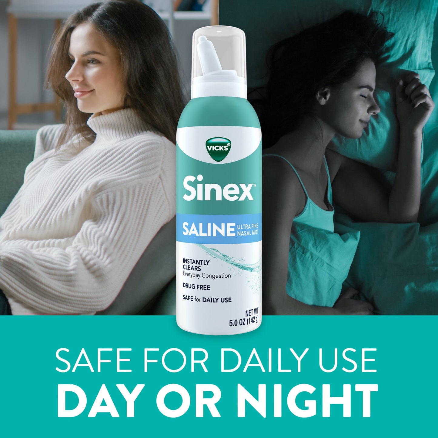 Vicks Sinex Saline Ultra Fine Nasal Mist Spray