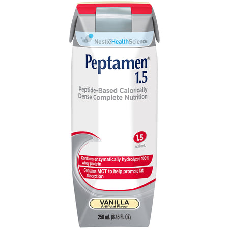 Nestle Healthcare Nutrition 467630 Peptamen 1.5 Vanilla Peptide-Based Calorically Dense Complete Nutrition