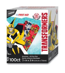 Dukal 10847 American White Cross Stat Strip Transformers Adhesive Strip, ¾ x 3 Inch