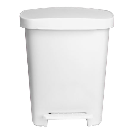 McKesson 16-25269 Trash Can 32 Quart / 8 gal. White Plastic Rectangular