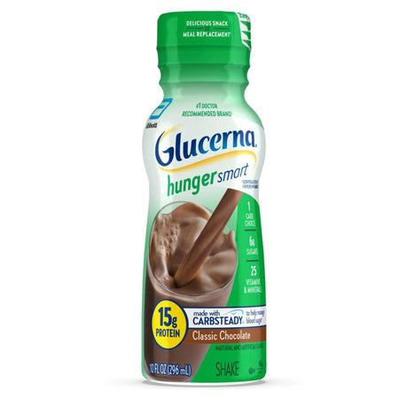 Abbott Nutrition 68604 Glucerna Hunger Smart Shake, Chocolate Flavor, 10-ounce bottle