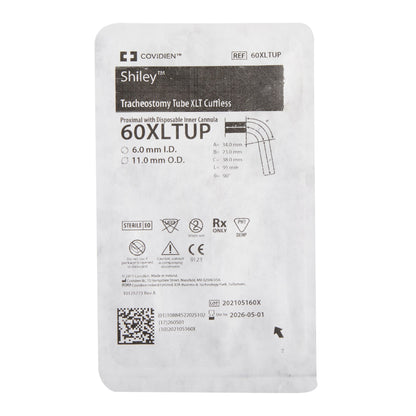 Shiley™ XLT Cuffless Extended Length Tracheostomy Tube, Size 6