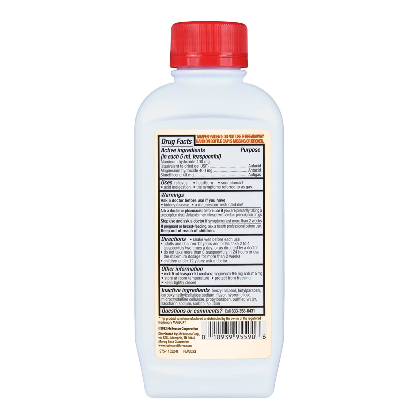 Foster & Thrive™ Max Strength Antacid & Antigas Alumina, Magnesia & Simethicone