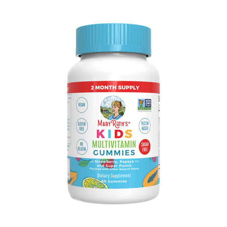 MRO MaryRuth LLC SF-060-UN-02 Mary Ruth's Kids Multivitamin with Zinc and Iodine Gummies, Fruit Flavors