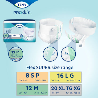 Tena® Flex™ Super Belted Incontinence Briefs, Extra Large