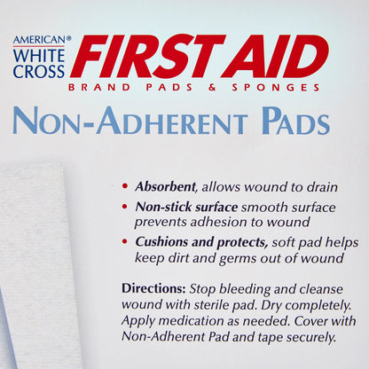 American® White Cross Nonadherent Dressing, 3 x 4 Inch