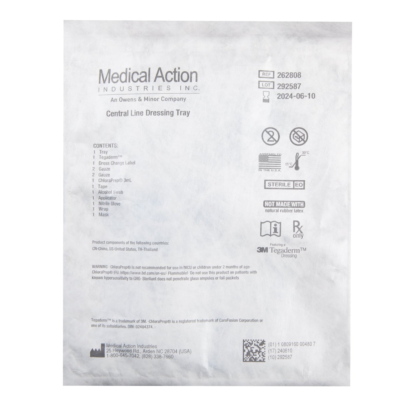 Medical Action Industries Central Line Dressing Change Tray