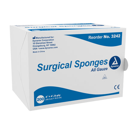 Dynarex 3242 Gauze Sponge, 4 x 4 Inch, 8-Ply