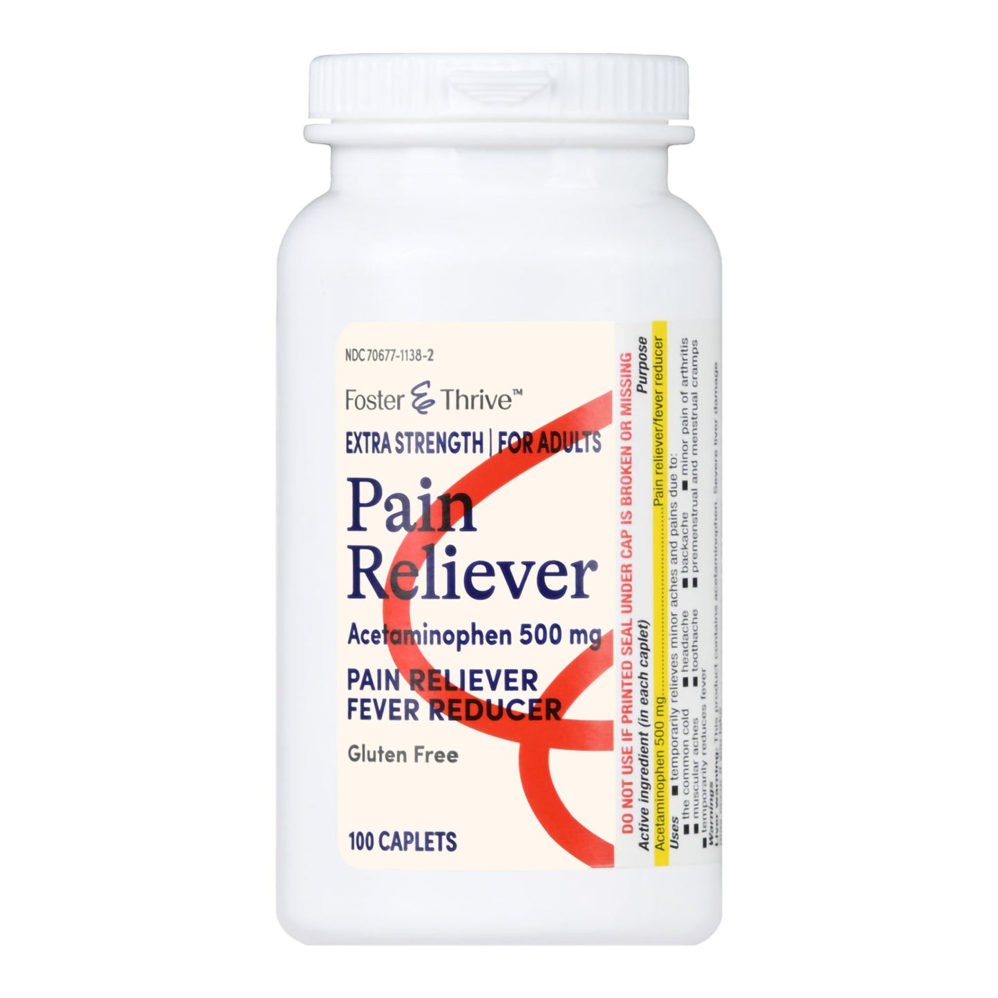 Foster & Thrive™ Extra Strength Pain Relief Acetaminophen 500 mg Caplets