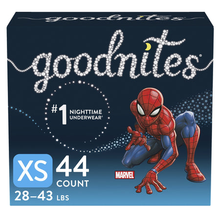 Kimberly-Clark 46760 GoodNites Absorbent Underwear for Boys, Extra Small
