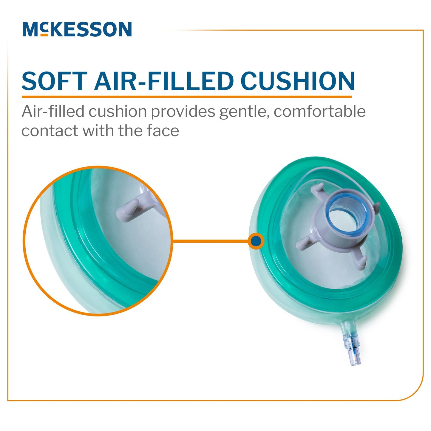 Anesthesia Mask McKesson Elongated Style Adult Small Hook Ring