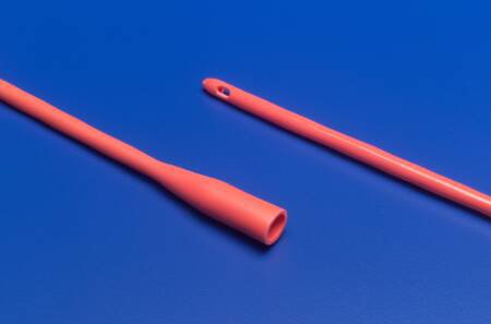 Cardinal 8416 Dover Urethral Catheter, 16 Fr., Unisex, Straight, Orange