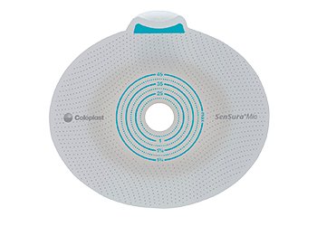 Coloplast 891234 SenSura Mio Click Barrier, 45 mm Stoma Opening, Blue Color Match