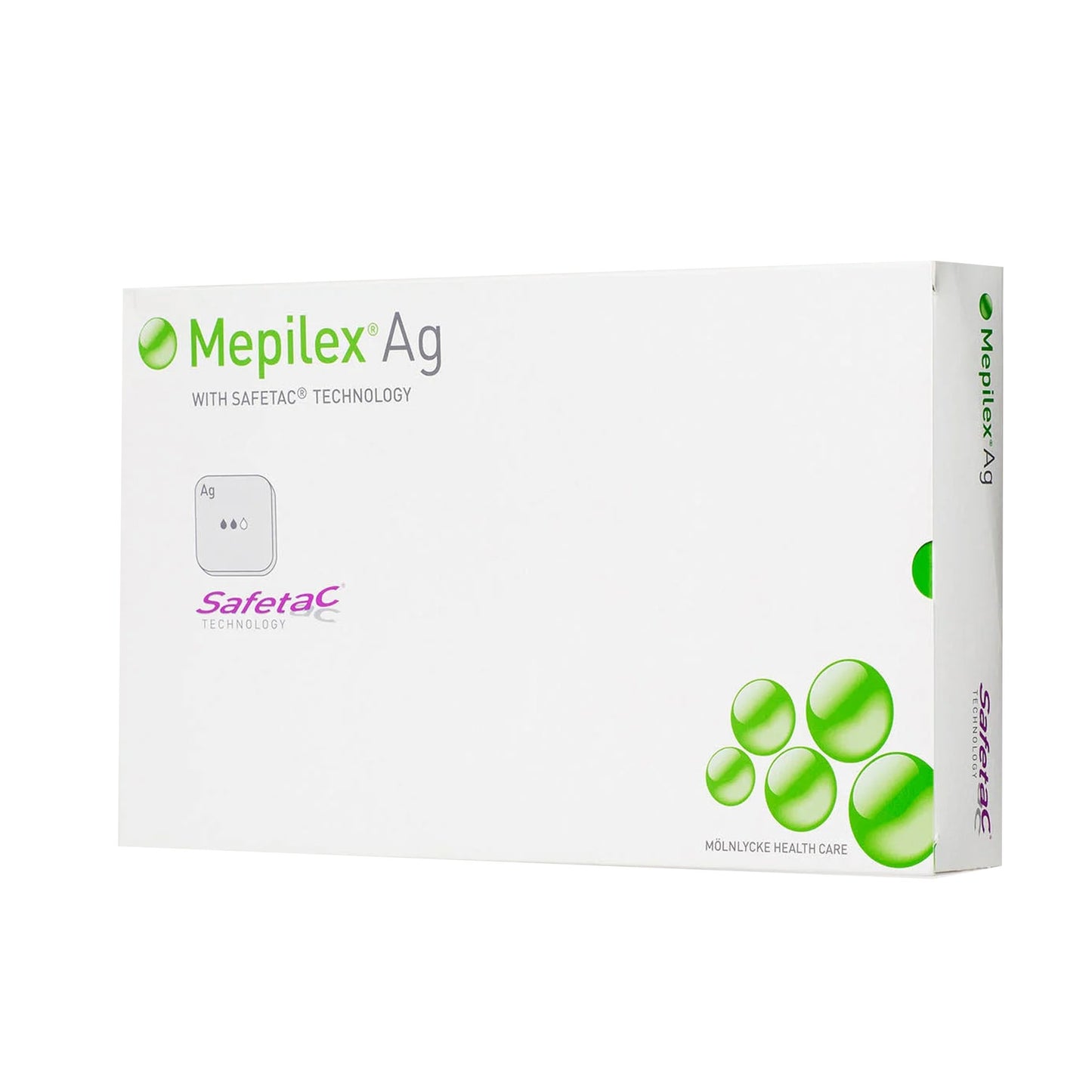 Mepilex® Ag Foam Dressing with Silver, 8 x 8 Inch