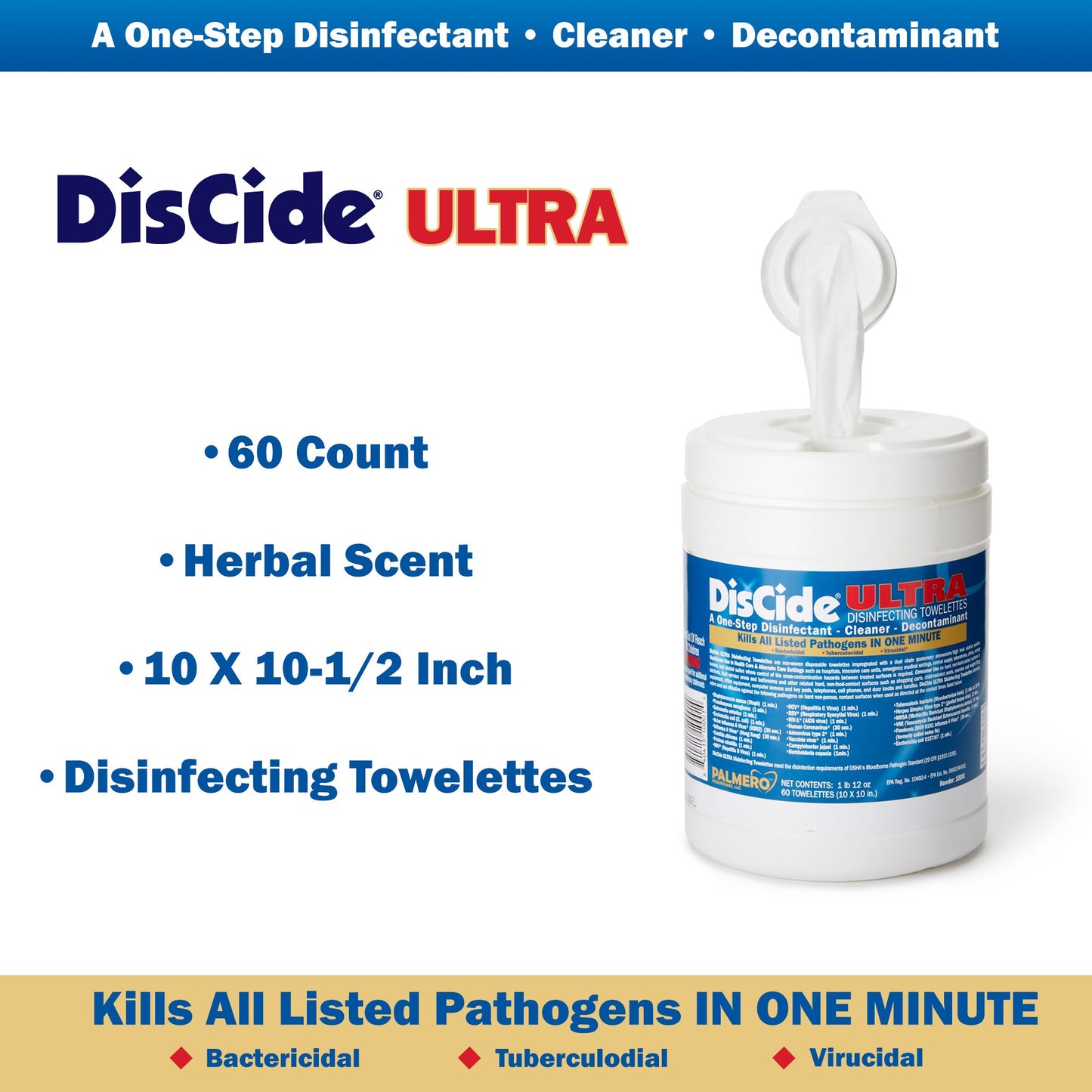 DisCide® Ultra Disinfecting Towelettes